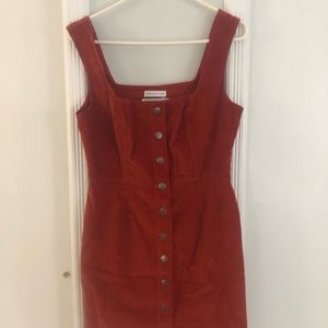 Urban Outfitter Corduroy Snap Dress